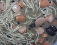 Sopa de feijão com macarrão