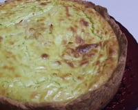 Quiche de queijo e alho poró