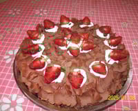 bolo de brigadeiro com morangos