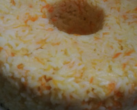 Arroz com queijo e cenoura