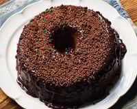 Bolo de chocolate no liquidificador