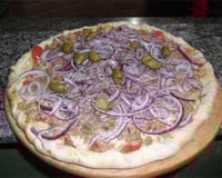 Massa de pizza para forno a lenha (com semolina)