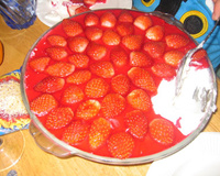 Sobremesa delícia de morangos