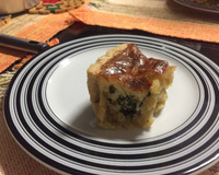 Quiche de espinafre e mussarela