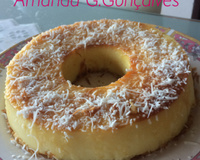 Pudim de leite em pó com leite de coco