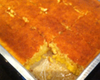 Bolo fubá cremoso com coco