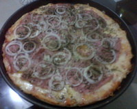 Pizza caseira da Juju