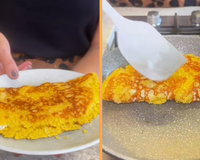 Cuscuz de frigideira recheado: receita fácil que combina com qualquer refeição e dá vontade de fazer todo dia