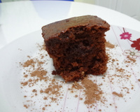 Bolo integral de chocolate e banana