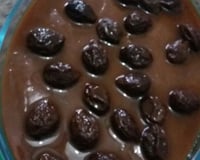 Creme de chocolate e coco