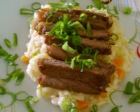 Risoto de alho poró