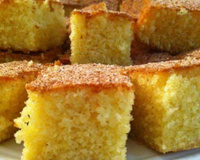 Pão-de-ló de fubá Sanclair