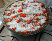 Sobremesa chococreme com morango