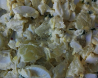 Salada de ovo com batata light