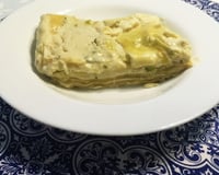 Lasanha de alho poró