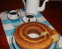 Bolo de fubá de preguiçoso