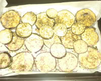 Berinjela à milanesa no forno