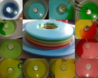 Gelatina Colorida em camadas