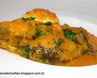 Moqueca de peixe frito ao leite de coco