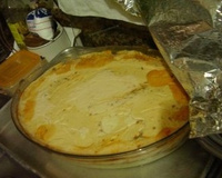 Purê de batata com bacon e frango