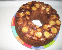 Bolo de chocolate com banana