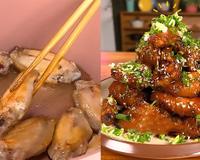 Nunca comi frango tão gostoso até minha amiga fazer essa receita de meio da asa no molho shoyu e gengibre