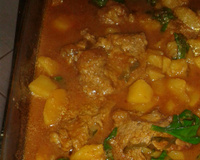 Contra file com batatas