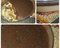 Mousse de maracujá com chocolate