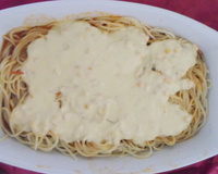 Macarrão ao creme de milho