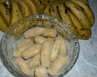 Banana à milanesa com farinha de rosca