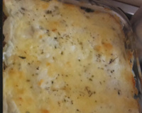Batata gratinada com atum