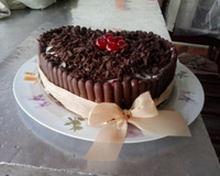 Torta chiffon de chocolate meio amargo