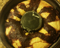 Bolo mesclado de liquidificador