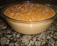 Arroz doce com açúcar queimado