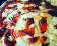 Escondidinho de bacalhau com batata doce