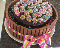 Bolo de Kit Kat à minha moda