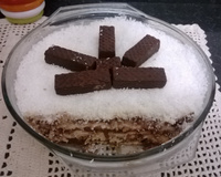 Pavê fácil de chocolate com coco