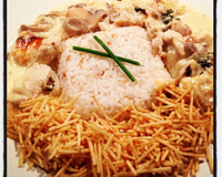 Filé de frango ao vinho branco