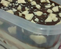 Pavê de baunilha e chocolate