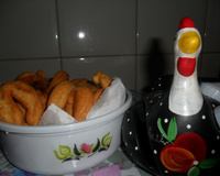 Torta de queijo, presunto e frango