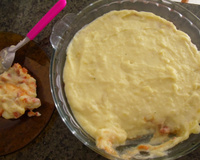 Purê de batata com linguiça