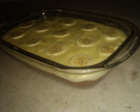 Doce de banana com cobertura de leite condensado ( Lúcio Cezar )