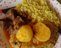 Carne de panela com polenta