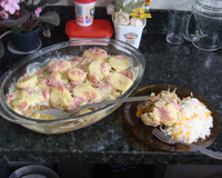 Enformado de carne com batata