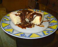 Geladão com cobertura de chocolate