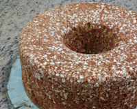 Bolo de aveia com laranja