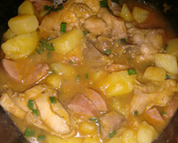 Ensopado de linguiça com batata