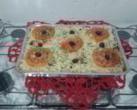 Pizza de pão de forma