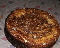 Cuca recheada com chocolate