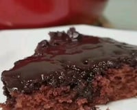 Bolo de frigideira de chocolate com banana